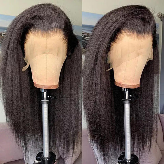Yaky straight 💯 humain 250 density  30 inch natural hair